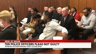 10 East Cleveland police officers appear in court