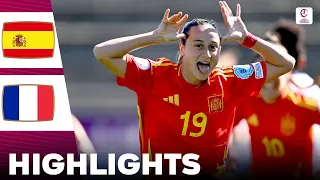 Spain vs France | Highlights | U17 Women's European Championship Semi Final 15-05-2024
