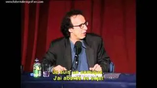 ‪Roberto Benigni Cannes 1998 (Italiano & Français)‬