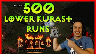 Diablo 2 Resurrected -High Rune Hunting, 500 Lower Kurast Runs