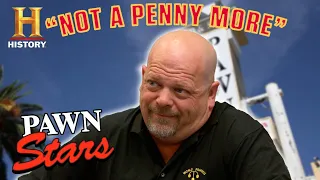 Pawn Stars: "NOT A PENNY MORE!" (9 of Rick's Toughest Negotiations) | History