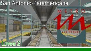 Linea 2 San Antonio-Paramericana Metro de los Teques en Minecraft PEⓂ️🚇