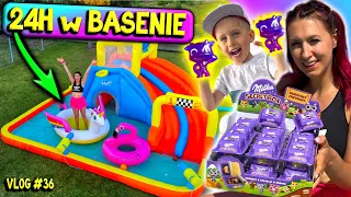 24H W BASENIE CHALLENGE 🌊 2x DIAMENTOWA MOO?? 😱💜 Milka Secret Box i Noc w Basenie 🌊 Marivo Vlog #36