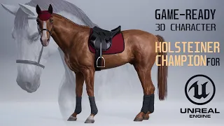 HORSE CHAMPION: Holsteiner | 3D Game-ready Modular Character for UE5