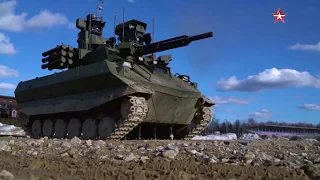 Russian Combat Robot Uran-9 in Action