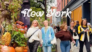 [4K]🇺🇸NYC Walk🗽Autumn in West Village 🎃🍂Halloween Vibes in Manhattan | Oct 2023