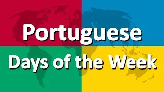 Learn Portuguese part 1 | Days of the Week
