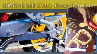 Apache Chain Sprocket | Rolon Brass chain | Apache RTR 200/160