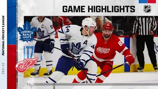 Maple Leafs @ Red Wings 1/29/22 l NHL Highlights