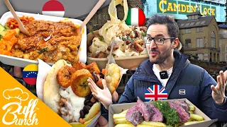 BEST Street Food in CAMDEN MARKET, Indonesian, Venezuelan, Italian, British and more!- (London UK)