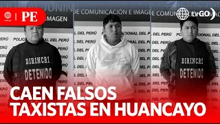 Fake cab drivers detained in Huancayo | Primera Edición | News Peru