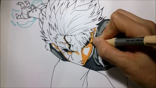 Como dibujar a GENOS (one punch man) explicado. How to draw GENOS | DibujAme Un