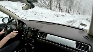 Volkswagen Touareg V6 TDI: Fast Snow Drive POV