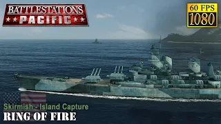 Battlestations: Pacific. Skirmish - Island capture "Ring of Fire" (US) [HD 1080p 60fps]