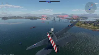 War Thunder; TBF-1C; Destroying a Gun Boat with a torpedo bomber; Naval Arcade