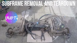 VW T4 Caravelle Subframe Removal And Teardown