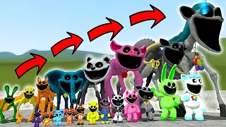 EVOLUTION OF ALL SMILING CRITTERS | NEW SWEET SHEEP POPPY PLAYTIME CHAPTER 3 In garry's mod!