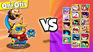 Oni Otis VS Chromatic Brawler’s !!! Otis 1v1 Brawl Stars Mystery At The Hub