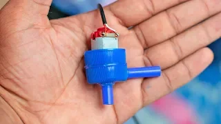 How to make Water Pump with dc motor | Global fun