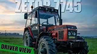 Zetor 7745 - Noční jízda | GoPro/driver view