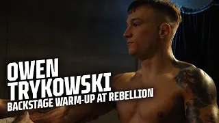 BEHIND THE SCENES 👀 Owen Trykowski warm-up before fight against Alex MacGregor | Fight Record