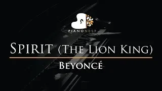 Beyonce - Spirit (The Lion King) - Piano Karaoke / Sing Along Cover with Lyrics