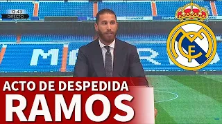 DESPEDIDA SERGIO RAMOS REAL MADRID: ACTO ÍNTEGRO | Diario AS