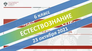 Онлайн-школа СПбГУ 2021/2022. 6 класс. Естествознание. 23.10.2021