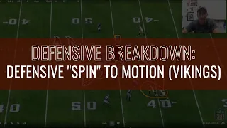 Defensive Breakdown - Defensive "Spin" to Motion (Vikings)