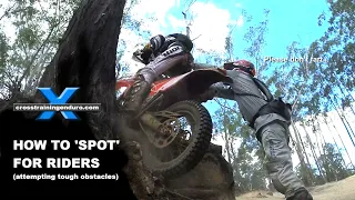 How to 'spot' for riders in hard enduro terrain︱Cross Training Enduro