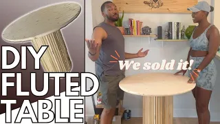 DIY Fluted Round Dining Table | Made On a Budget - Sold for $650!