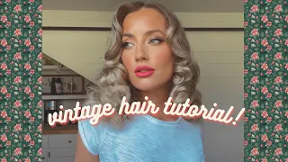 1940s/1950s Vintage Hair Tutorial using Foam Rollers!