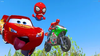 HOMEM ARANHA E SEU FILHO FAZENDO MANOBRAS DE MOTO no GTA 5 !!!