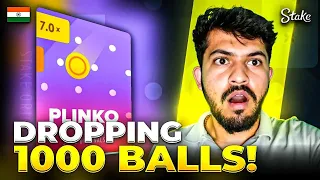 I dropped 1000 balls on Stake Plinko and this happened....