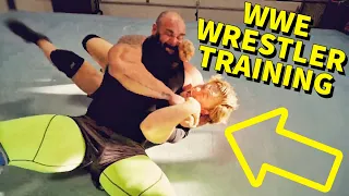 WWE Superstar Braun Strowman Pro Wrestling School Training In The Ring | AJZ | Destination Polaris