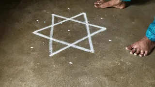 chithirai maadham 5*3 kolam designs| Simple muggulu designs| easy rangoli designs