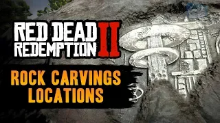 Red Dead Redemption 2 All Rock Carvings Locations - Geology for Beginners (RDR2)