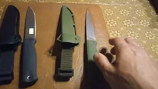 ножи Отус в разных сталях.