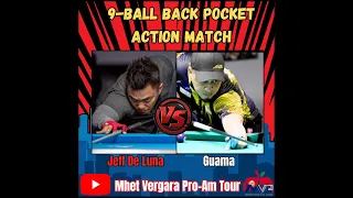 9-Ball Back Pocket Action Match: Jeff De Luna vs. Gregorio "Guama" Sanchez