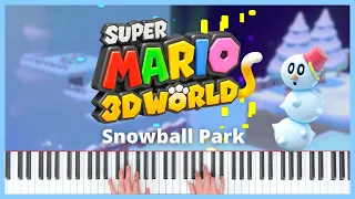 Snowball Park | Super Mario 3D World | Piano Cover (+ Sheet Music)