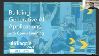 Building Generative AI Applications using Language & Image Models - Kaggle Days Meetup Webinar