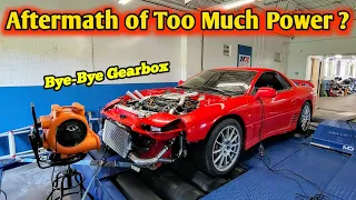 The Aftermath of 600 ft-lb of torque , 500hp & 34psi on the Dyno [ 3000gt vr4 ]