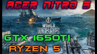 World of Warships: GTX1650TI / RYZEN 5 - 4600H / 16GB ОЗУ