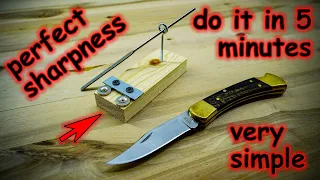 How to make a very simple Knife Sharpener in 5 minutes DIY