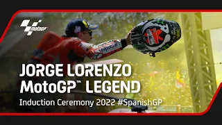 Jorge Lorenzo MotoGP Legend Induction Ceremony | 2022 #SpanishGP