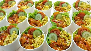 RICE BOWL AYAM SAUS ASEM MANIS MENU KOMPLIT UNTUK IDE JUALAN SIAP SIAP BANJIR PESANAN