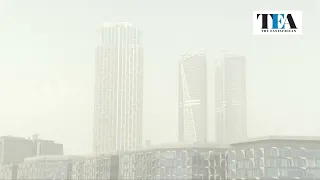 World's tallest building engulfed as Middle East sandstorms hit UAE