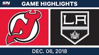 NHL Highlights | Devils vs. Kings - Dec 6, 2018