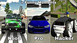 Noob Vs Pro Vs Hacker + Funny Moments | Car Parking Multiplayer - Olzhass Games