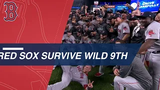 Red Sox survive wild 9th to advance to the ALCS